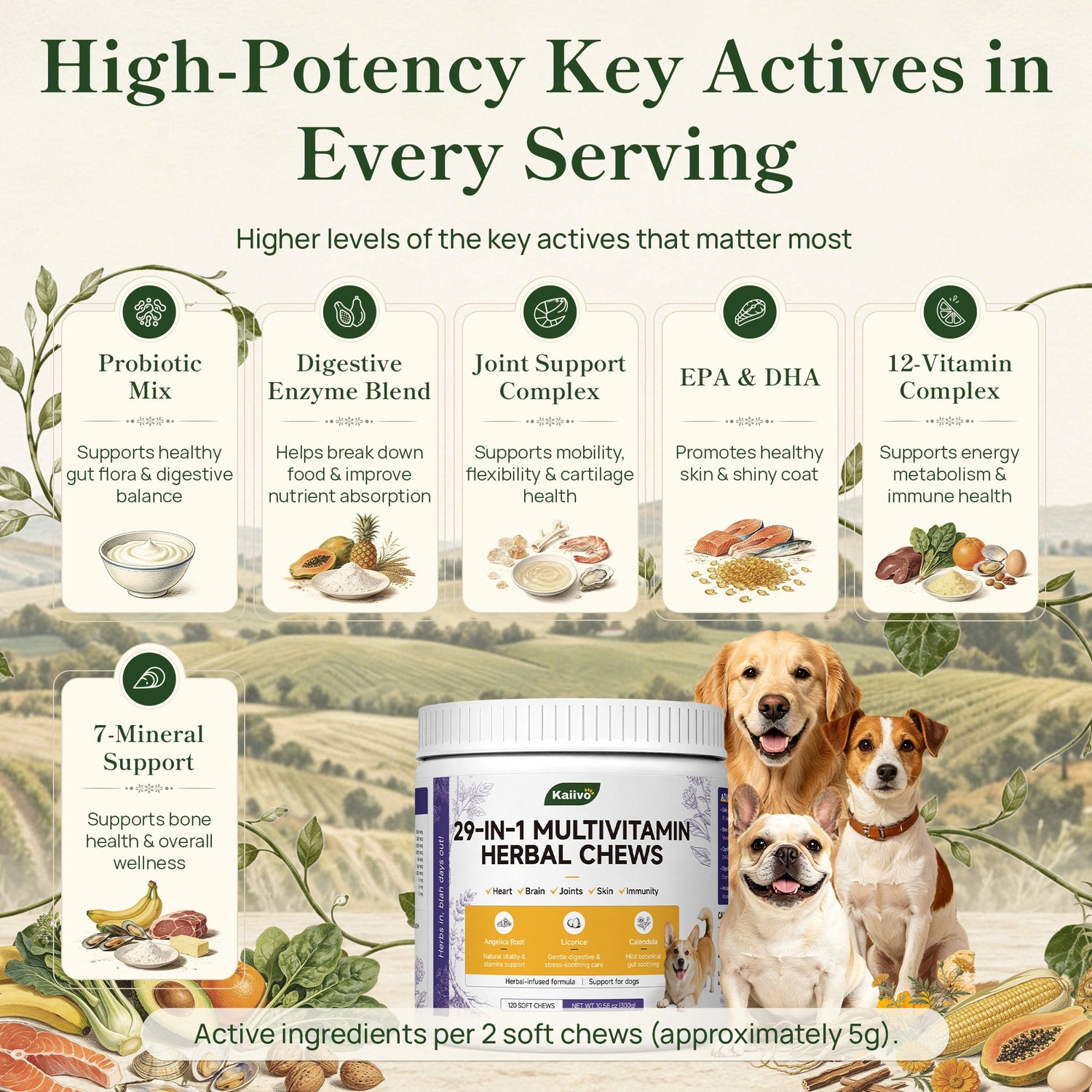 29-in-1 Multivitamin Herbal Chews
