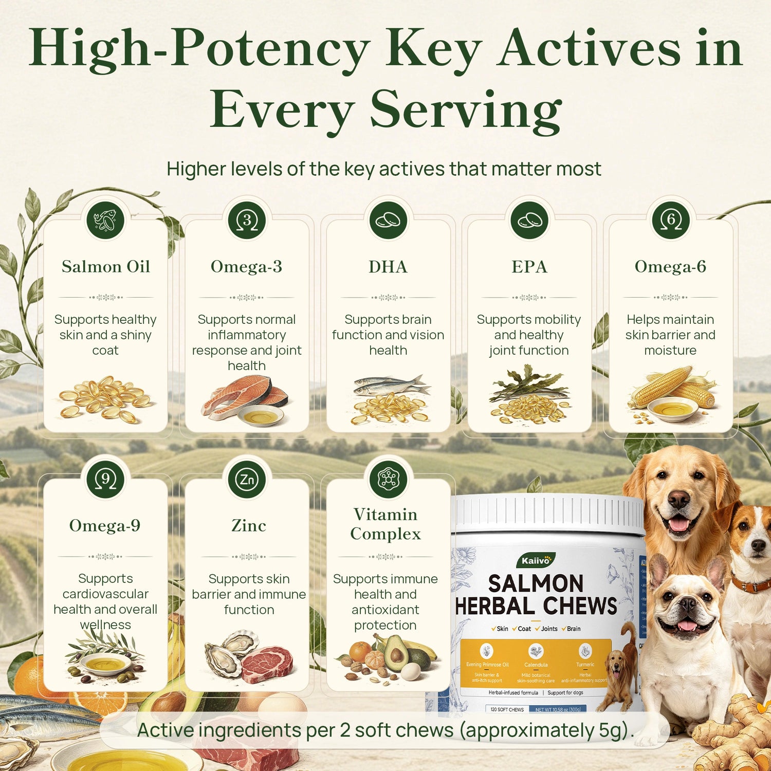 Salmon Herbal Chews